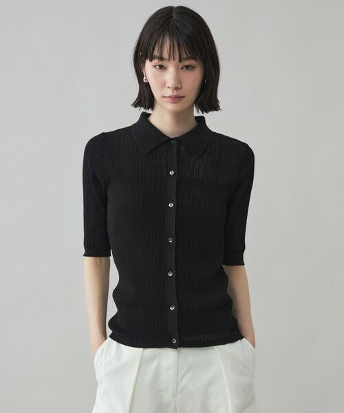 CAST: / キャスト コロン ニット・セーター | 【CAST COLON】コンパクトシアーニットポロ | 詳細13