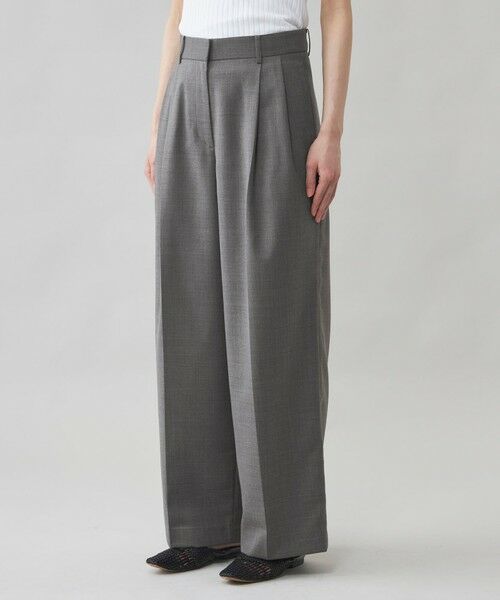 CAST: / キャスト コロン パンツ | 【CAST COLON】ウールメッシュツータックパンツ | 詳細8