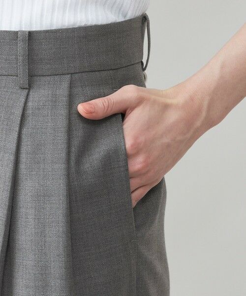 CAST: / キャスト コロン パンツ | 【CAST COLON】ウールメッシュツータックパンツ | 詳細10