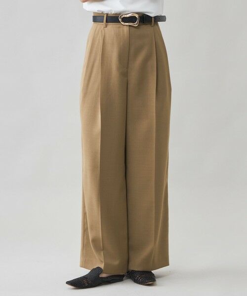 CAST: / キャスト コロン パンツ | 【CAST COLON】ウールメッシュツータックパンツ | 詳細14