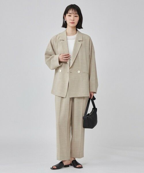 CAST: / キャスト コロン パンツ | リネンライクタックフォルムパンツ | 詳細3