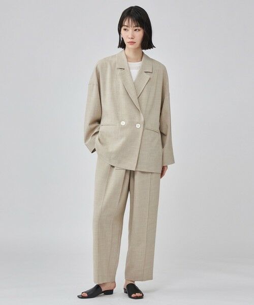 CAST: / キャスト コロン パンツ | リネンライクタックフォルムパンツ | 詳細2