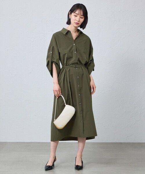 CAST: / キャスト コロン ロング・マキシ丈ワンピース | 【早割10％OFFキャンペーン】ロールアップシャツワンピース | 詳細4