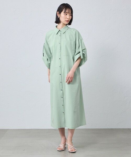 CAST: / キャスト コロン ロング・マキシ丈ワンピース | 【早割10％OFFキャンペーン】ロールアップシャツワンピース | 詳細2