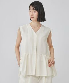 CAST: / キャスト コロン シャツ・ブラウス | ギャザージレトップス