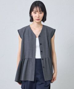 CAST: / キャスト コロン シャツ・ブラウス | ギャザージレトップス