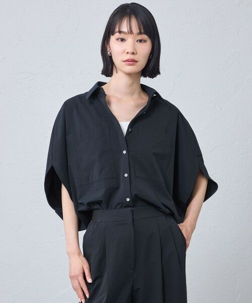 CAST: / キャスト コロン シャツ・ブラウス | 【早割10％OFFキャンペーン】ラウンドフォルムブラウス（ネイビー）