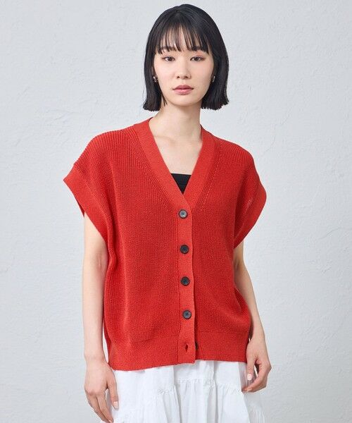 CAST: / キャスト コロン ニット・セーター | ギマニットジレ（レッド2）