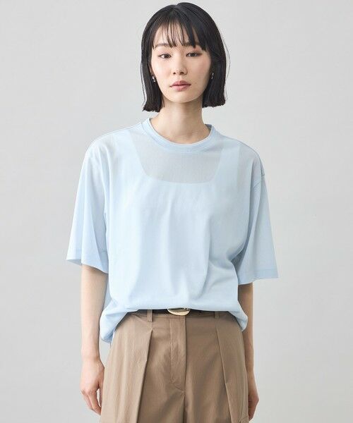 CAST: / キャスト コロン カットソー | 【CAST COLON】シアービックT（水色）