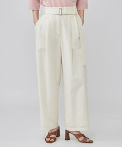 CAST: / キャスト コロン パンツ | ツータックフォルムベルトパンツ