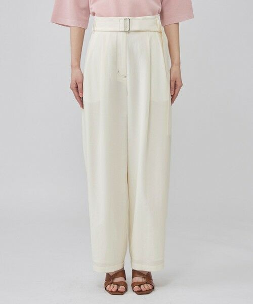 CAST: / キャスト コロン パンツ | ツータックフォルムベルトパンツ | 詳細2