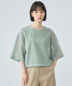 CAST: / キャスト コロン シャツ・ブラウス | メッシュクロップドトップス