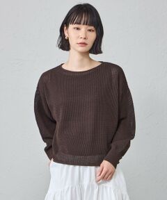 CAST: / キャスト コロン ニット・セーター | メッシュクロップドニット