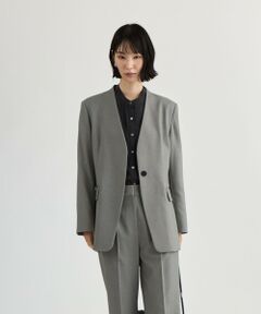 CAST: / キャスト コロン その他アウター | 【手洗い可能・着用シワ軽減】ノーカラージャケット