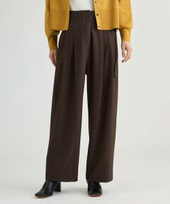 CAST: / キャスト コロン パンツ | グレンチェック ベルトパンツ
