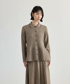 CAST: / キャスト コロン ニット・セーター | ペプラムポロニット
