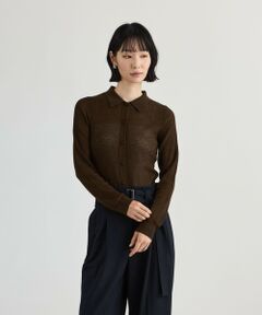 CAST: / キャスト コロン ニット・セーター | 【CAST COLON】【WEB・一部店舗限定】ハリヌキニットポロ