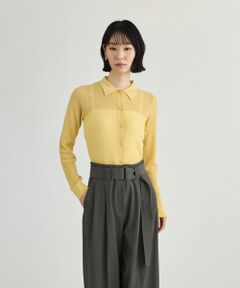 CAST: / キャスト コロン ニット・セーター | 【CAST COLON】【WEB・一部店舗限定】ハリヌキニットポロ