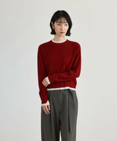 CAST: / キャスト コロン ニット・セーター | 【CAST COLON】【WEB・一部店舗限定】フェイクレイヤードニットプルオーバー