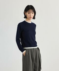 CAST: / キャスト コロン ニット・セーター | 【CAST COLON】【WEB・一部店舗限定】フェイクレイヤードニットプルオーバー