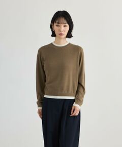 CAST: / キャスト コロン ニット・セーター | 【CAST COLON】【WEB・一部店舗限定】フェイクレイヤードニットプルオーバー