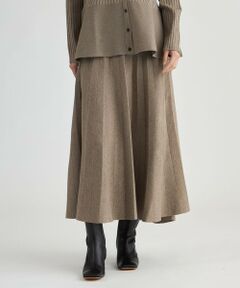 CAST: / キャスト コロン ロング・マキシ丈スカート | ニットプリーツスカート