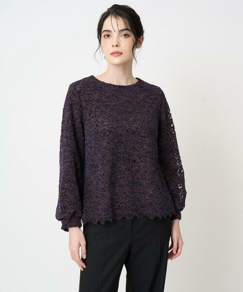 CHRISTIAN AUJARD / クリスチャン・オジャール シャツ・ブラウス | フラワーモールレースブラウス | 詳細1