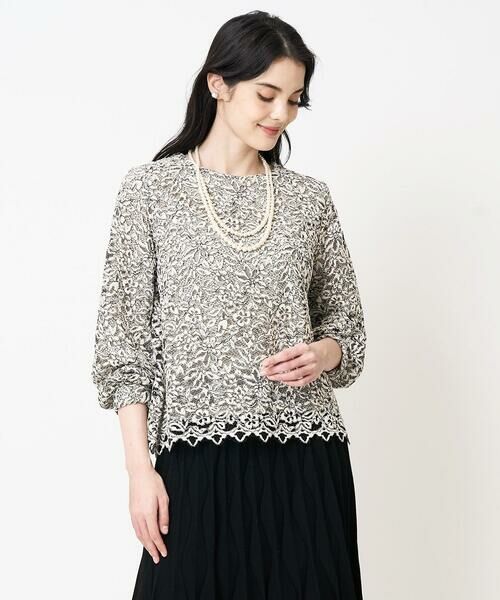 CHRISTIAN AUJARD / クリスチャン・オジャール シャツ・ブラウス | フラワーモールレースブラウス | 詳細5