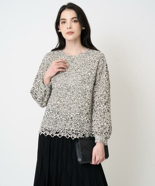 CHRISTIAN AUJARD / クリスチャン・オジャール シャツ・ブラウス | フラワーモールレースブラウス | 詳細6