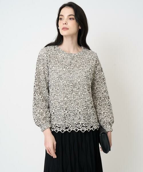 CHRISTIAN AUJARD / クリスチャン・オジャール シャツ・ブラウス | フラワーモールレースブラウス | 詳細7