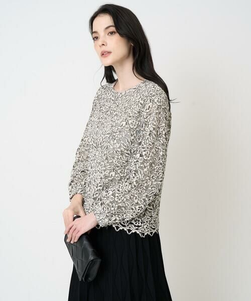 CHRISTIAN AUJARD / クリスチャン・オジャール シャツ・ブラウス | フラワーモールレースブラウス | 詳細8