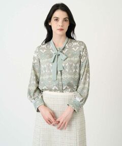 CHRISTIAN AUJARD / クリスチャン・オジャール シャツ・ブラウス | レーシーオーナメントプリントブラウス