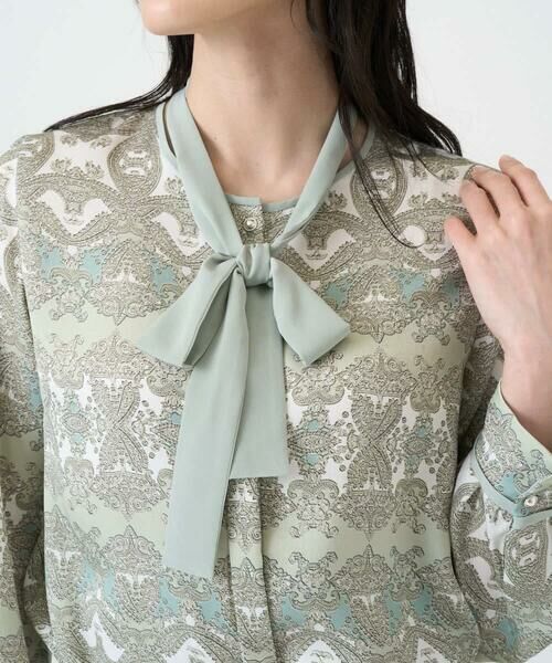 CHRISTIAN AUJARD / クリスチャン・オジャール シャツ・ブラウス | レーシーオーナメントプリントブラウス | 詳細10