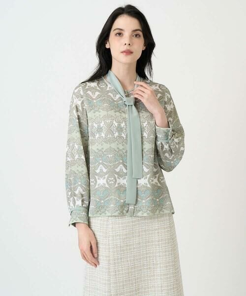 CHRISTIAN AUJARD / クリスチャン・オジャール シャツ・ブラウス | レーシーオーナメントプリントブラウス | 詳細2