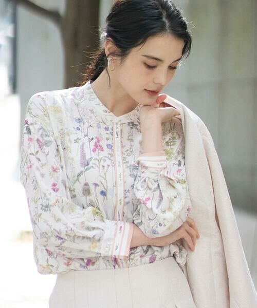 CHRISTIAN AUJARD / クリスチャン・オジャール シャツ・ブラウス | ボタニカルフラワーブラウス | 詳細1