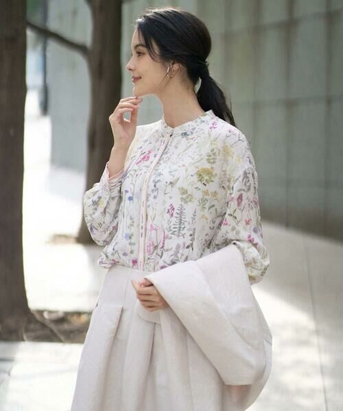 CHRISTIAN AUJARD / クリスチャン・オジャール シャツ・ブラウス | ボタニカルフラワーブラウス | 詳細2