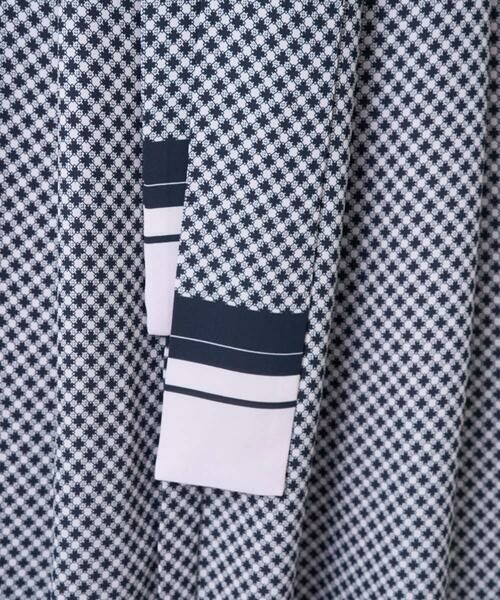 CHRISTIAN AUJARD / クリスチャン・オジャール ロング・マキシ丈ワンピース | 棒タイ付プリントワンピース | 詳細10