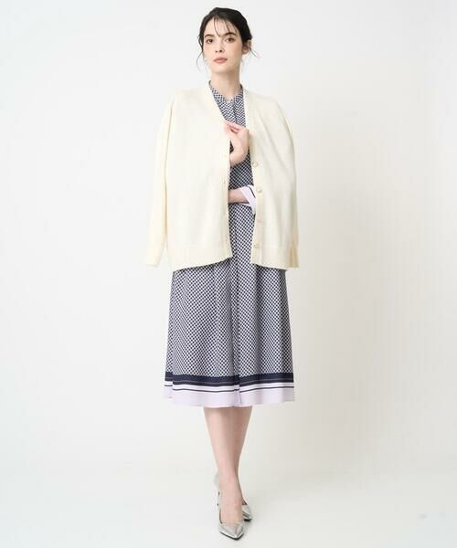 CHRISTIAN AUJARD / クリスチャン・オジャール ロング・マキシ丈ワンピース | 棒タイ付プリントワンピース | 詳細25