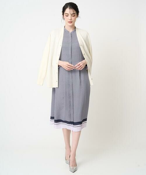 CHRISTIAN AUJARD / クリスチャン・オジャール ロング・マキシ丈ワンピース | 棒タイ付プリントワンピース | 詳細26