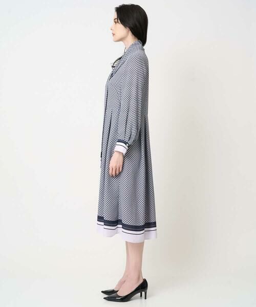 CHRISTIAN AUJARD / クリスチャン・オジャール ロング・マキシ丈ワンピース | 棒タイ付プリントワンピース | 詳細5