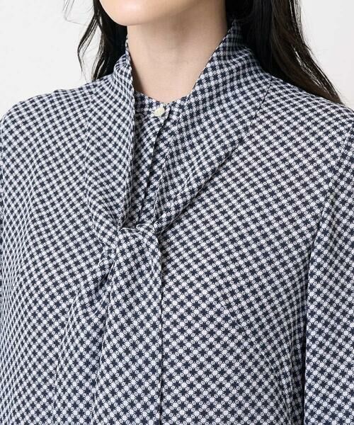 CHRISTIAN AUJARD / クリスチャン・オジャール ロング・マキシ丈ワンピース | 棒タイ付プリントワンピース | 詳細7