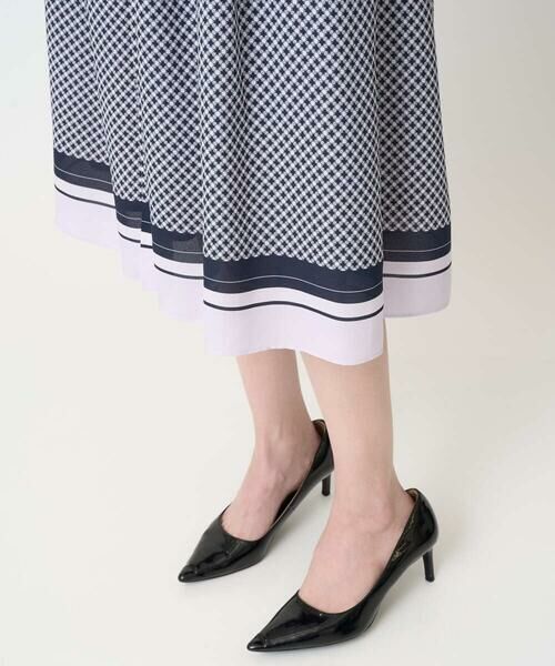 CHRISTIAN AUJARD / クリスチャン・オジャール ロング・マキシ丈ワンピース | 棒タイ付プリントワンピース | 詳細9