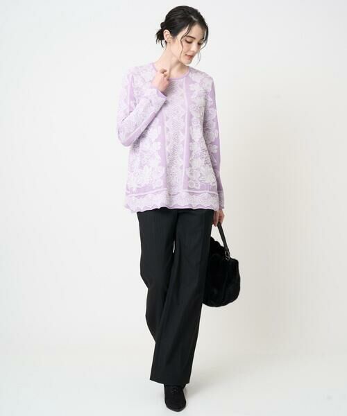 CHRISTIAN AUJARD / クリスチャン・オジャール ニット・セーター | レーシージャガードニットプルオーバー | 詳細3