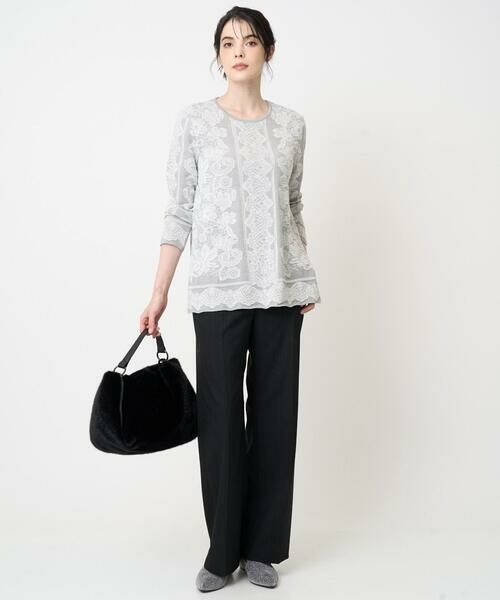 CHRISTIAN AUJARD / クリスチャン・オジャール ニット・セーター | レーシージャガードニットプルオーバー | 詳細14