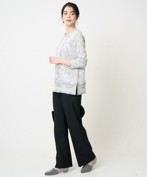 CHRISTIAN AUJARD / クリスチャン・オジャール ニット・セーター | レーシージャガードニットプルオーバー | 詳細15