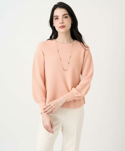 CHRISTIAN AUJARD / クリスチャン・オジャール ニット・セーター | [アンサンブル対応]ホールガーメントニットプルオーバー（サーモンピンク）