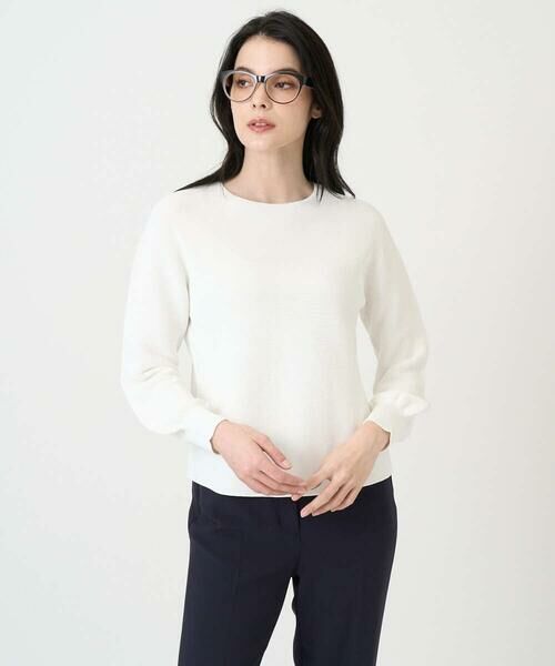 CHRISTIAN AUJARD / クリスチャン・オジャール ニット・セーター | [アンサンブル対応]ホールガーメントニットプルオーバー（アイボリー）