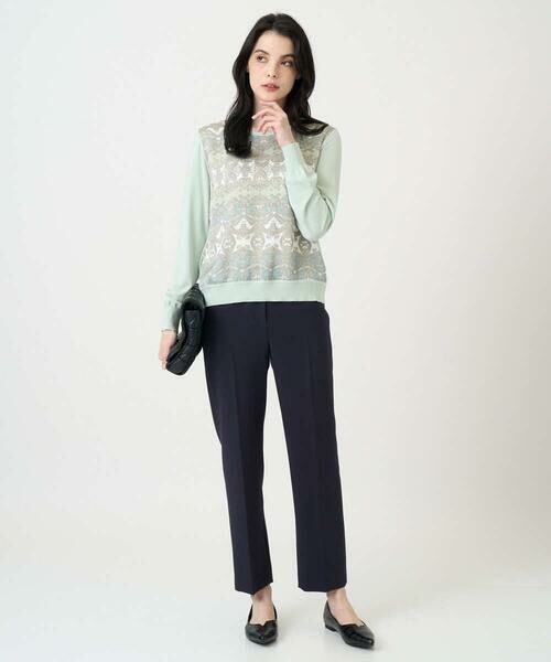 CHRISTIAN AUJARD / クリスチャン・オジャール ニット・セーター | [アンサンブル対応]レーシーオーナメントプリントトップス | 詳細16