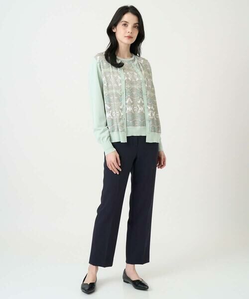 CHRISTIAN AUJARD / クリスチャン・オジャール ニット・セーター | [アンサンブル対応]レーシーオーナメントプリントトップス | 詳細20