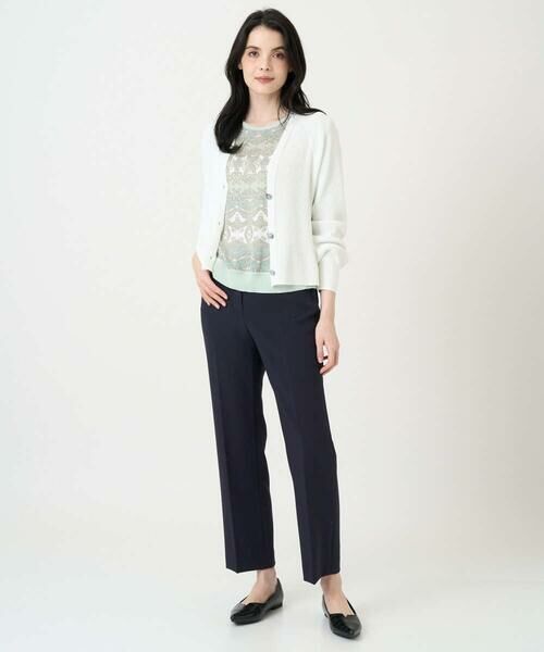 CHRISTIAN AUJARD / クリスチャン・オジャール ニット・セーター | [アンサンブル対応]レーシーオーナメントプリントトップス | 詳細24